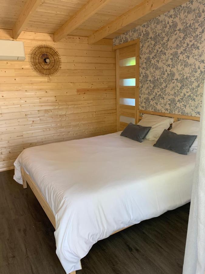 Chambre privée avec accès piscine Laouque Extérieur photo